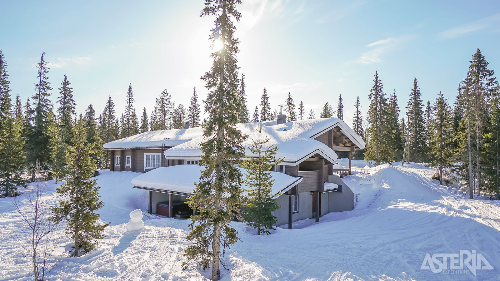 Je verblijft in een gezellige en comfortabele lodge in één van de mooiste streken van Fins Lapland