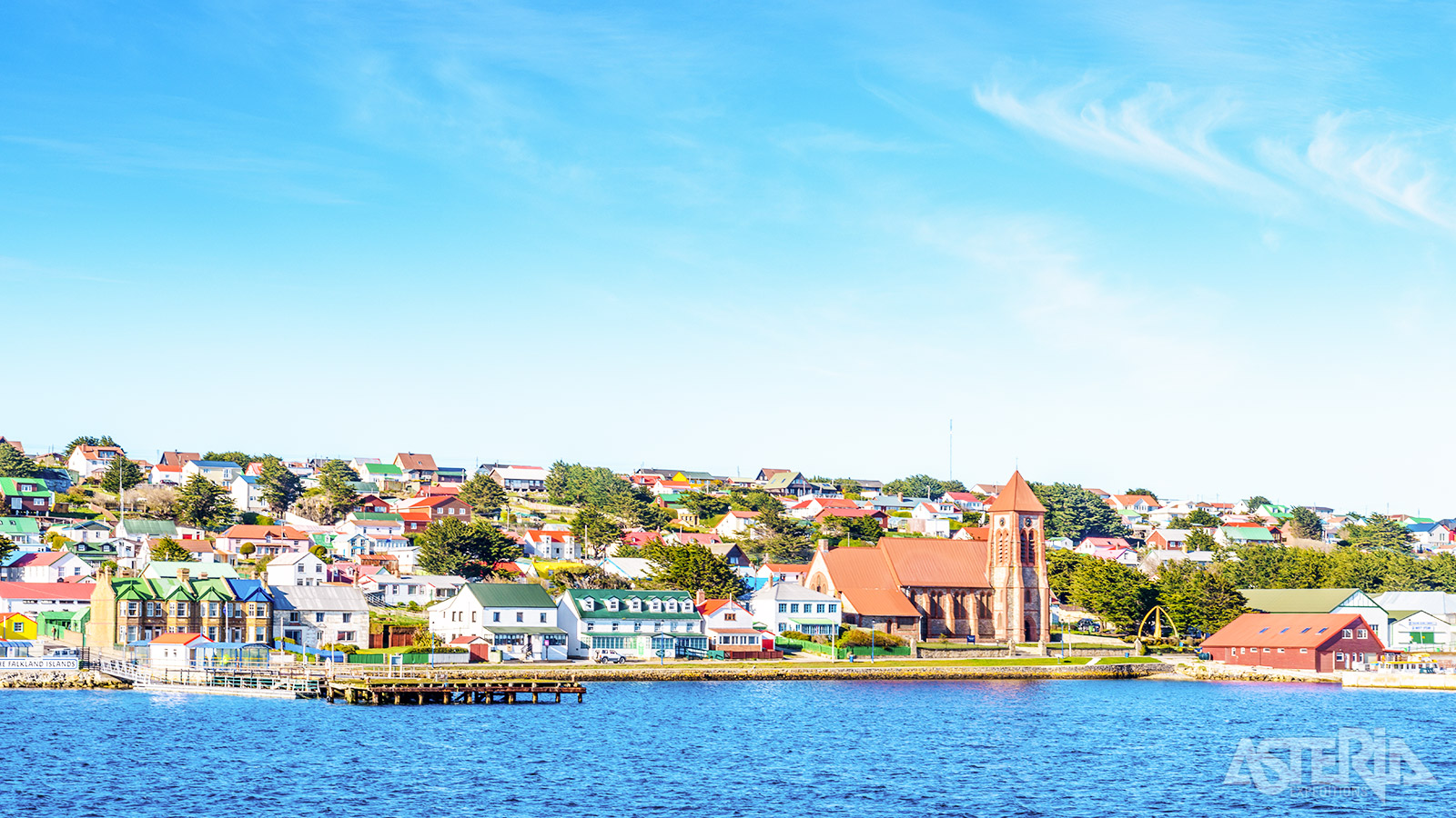 Stanley, het voormalige Port Stanley, is de enige stad en tevens de hoofdstad van de Falklandeilanden