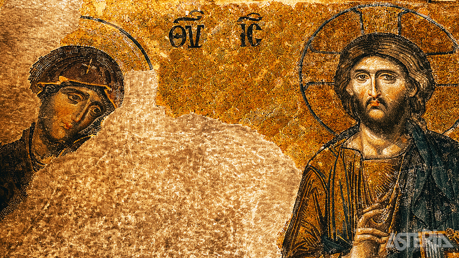 Na de Ottomaanse verovering van de Aya Sofia in 1453 werden veel van de christelijke iconen bedekt of verwijderd