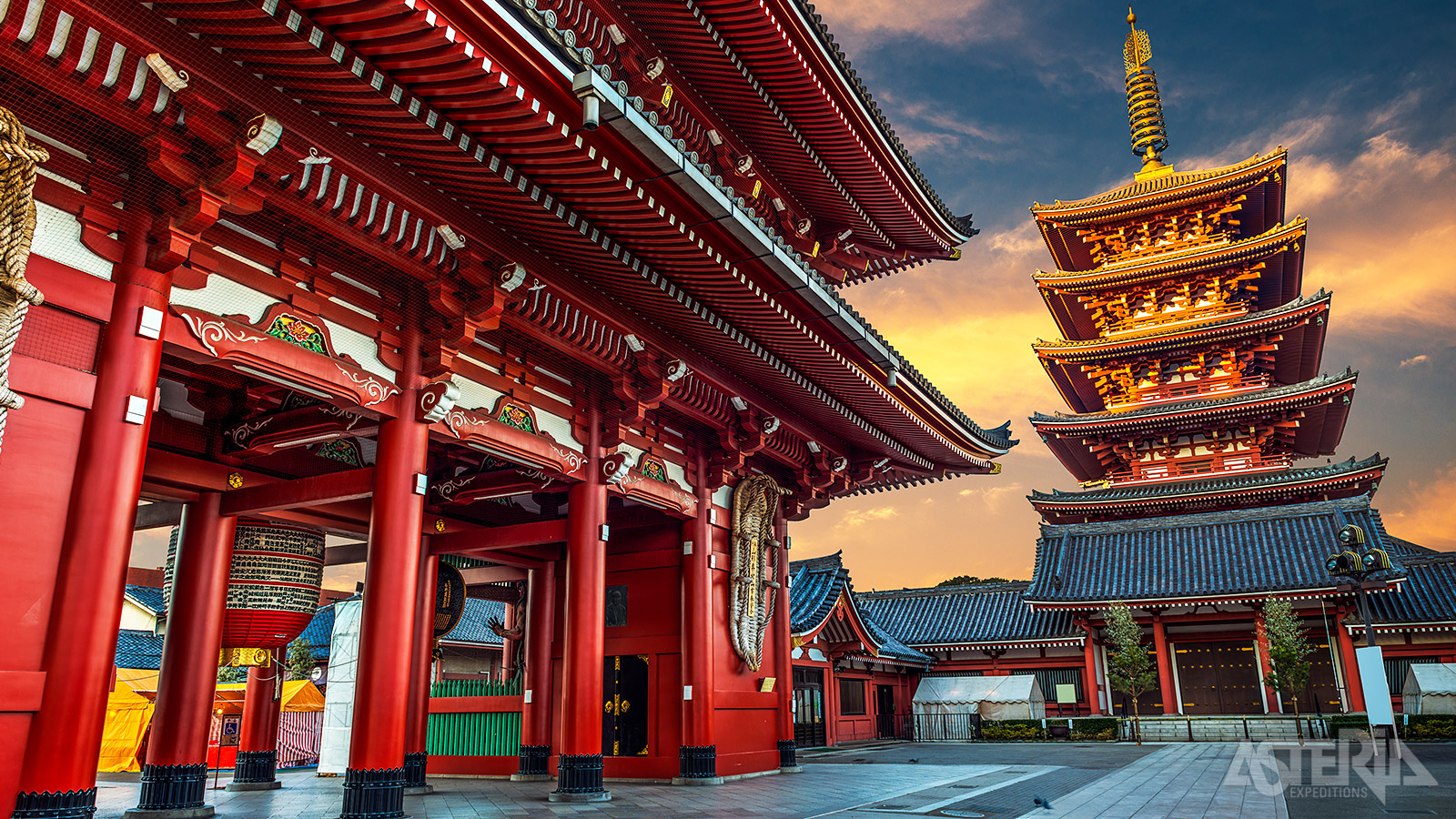 Veruit de oudste en beroemdste tempel in Tokyo is de Senso-ji-tempel