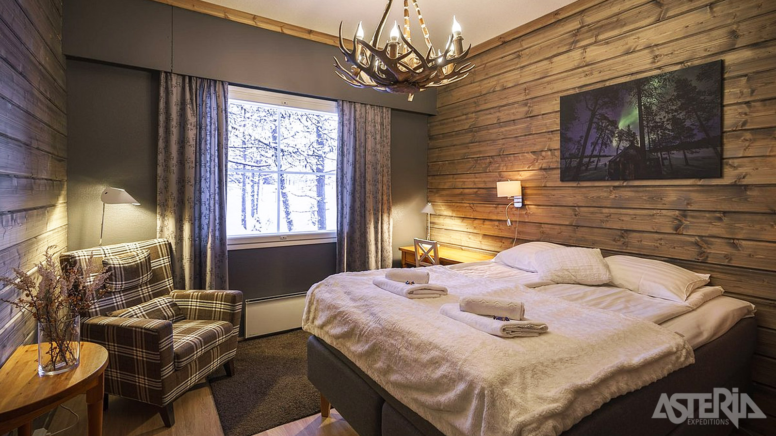 De gezellige standaardkamers of Wilderness Rooms beschikken over een twin of dubbel bed en een eigen badkamer