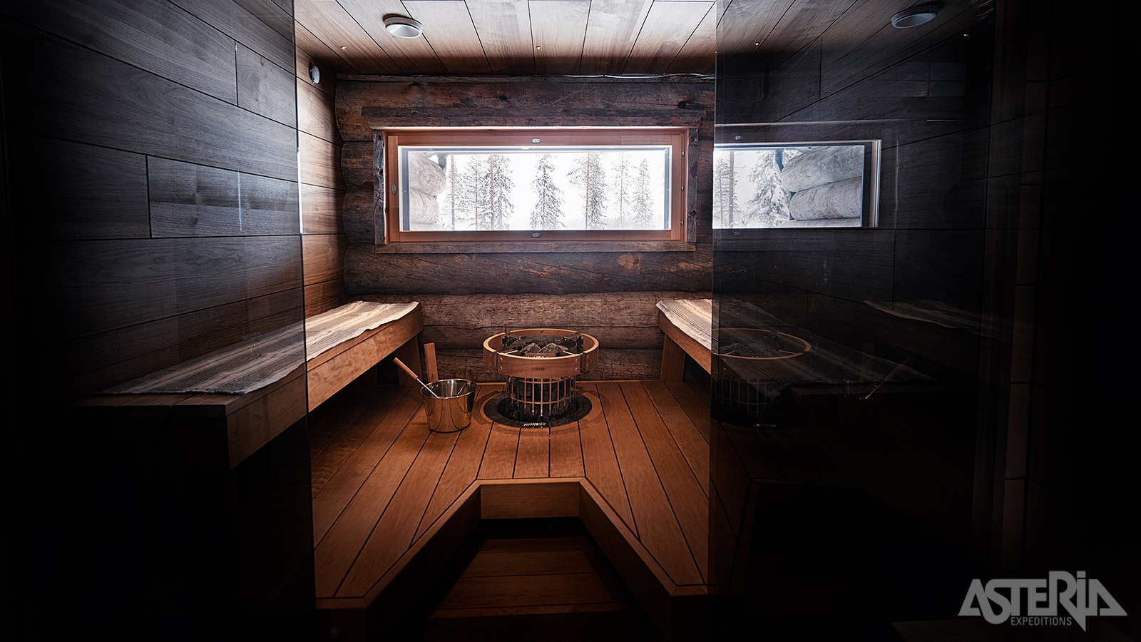 De chalet beschikt over een eigen sauna zodat je elke avond heerlijk kan ontspannen